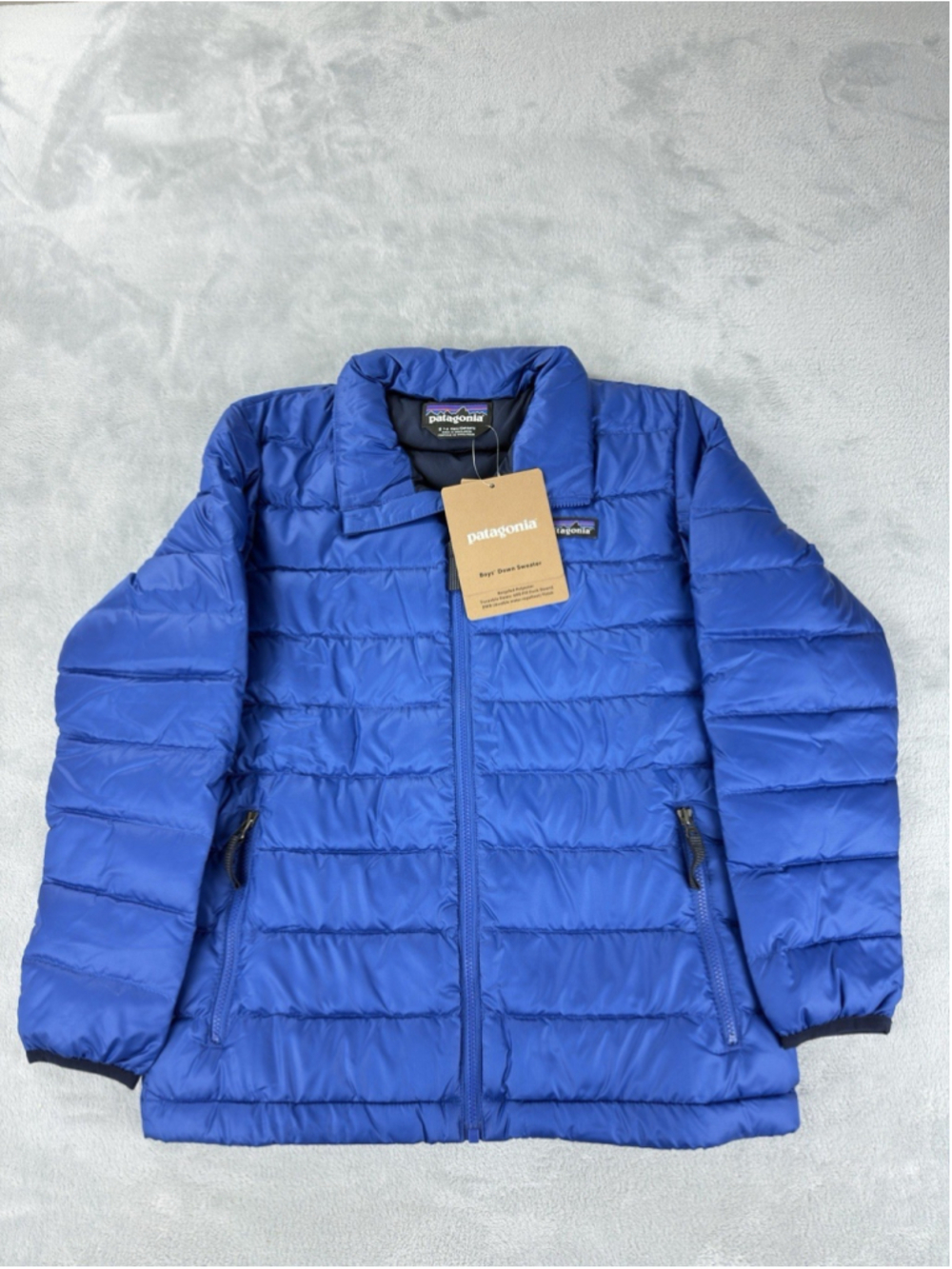 Patagonia Nwt Boys Down Sweater Viking Blue Size S 7-8 68245 600 Fill Duck Down